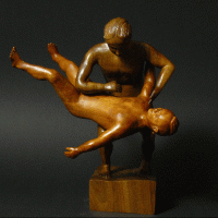 2009-34. Worstelaars. Wally Huijbregts B.gif